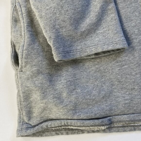 J.Crew University Terry Long Half-Zip Tunic Sweatshirt Gray Size Large - Picture 11 of 13